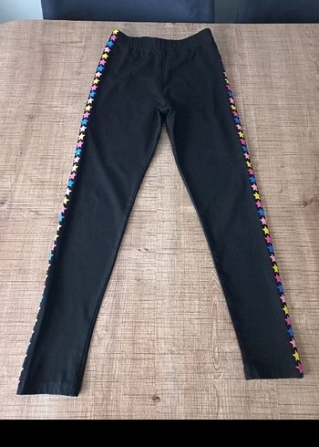 Renkli Yıldız Şeritli Kız Tayt - Görsel 2