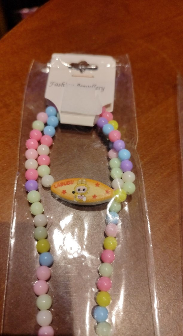 Labubu Çocuk Kolye Bileklik Seti - Görsel 4