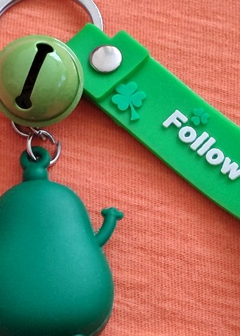 Renkli Avokado Figürlü Kadın Anahtarlık - Görsel 4