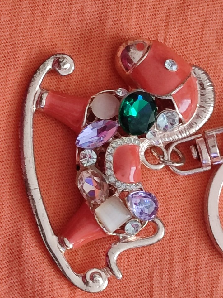 Taşlı At Figürlü Anahtarlık - Görsel 3