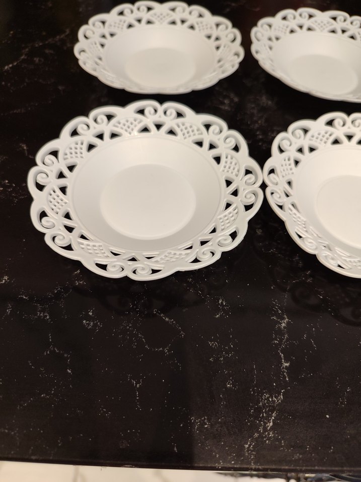 Dantel Desenli Çay Tabak Seti(6 adet) - Görsel 2