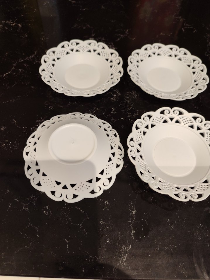 Dantel Desenli Çay Tabak Seti(6 adet) - Görsel 3