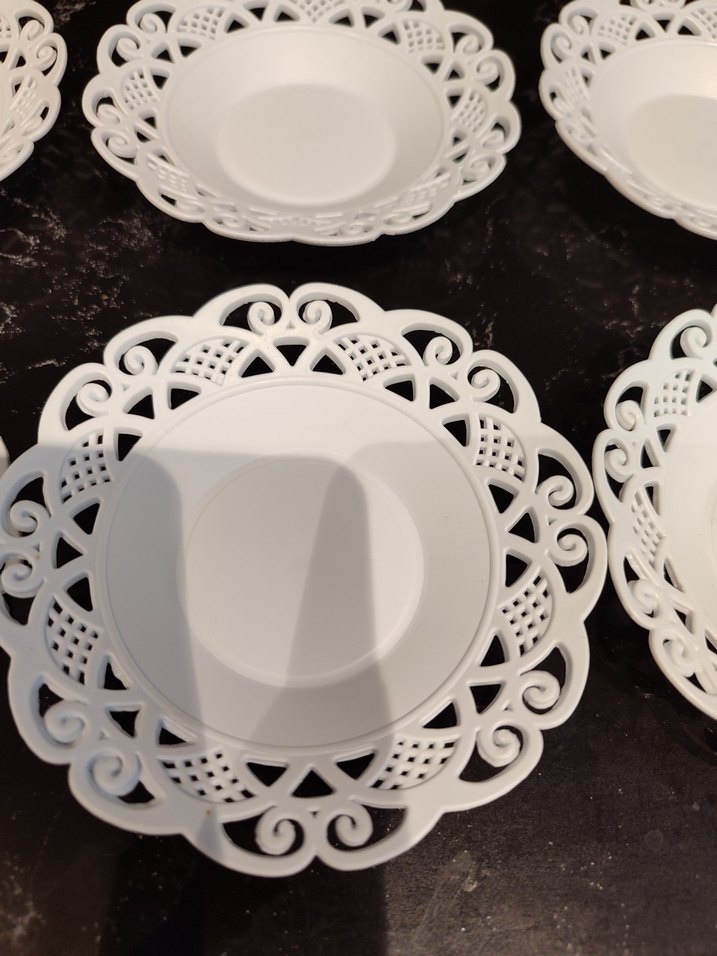 Dantel Desenli Çay Tabak Seti(6 adet) - Görsel 4