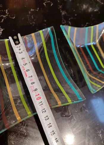 Renkli Çizgili Sunum Tabakları - Görsel 5