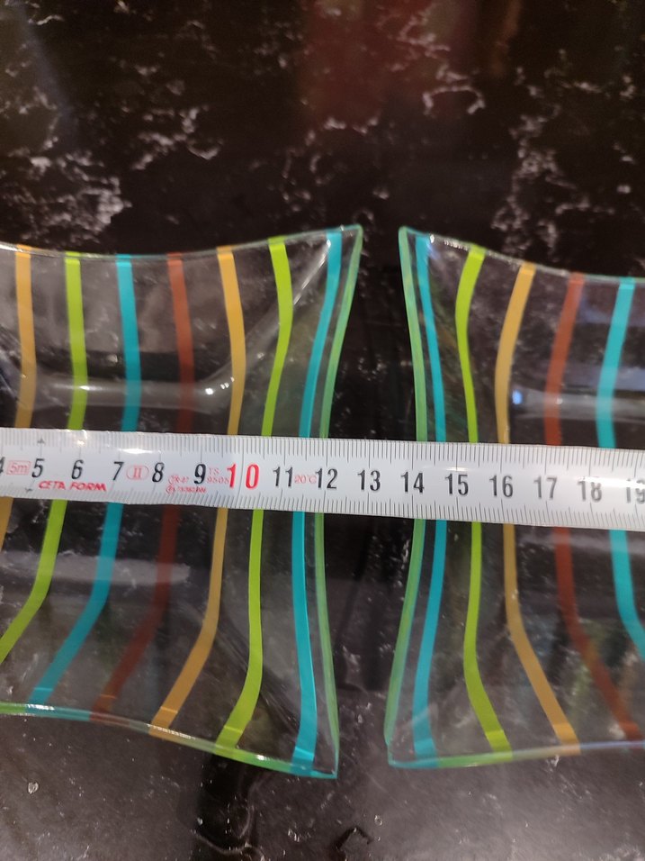 Renkli Çizgili Sunum Tabakları - Görsel 4