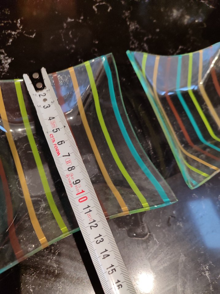 Renkli Çizgili Sunum Tabakları - Görsel 5