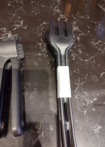 Siyah Mutfak Spatulası Seti ve Sarımsak Ezici - Görsel 3