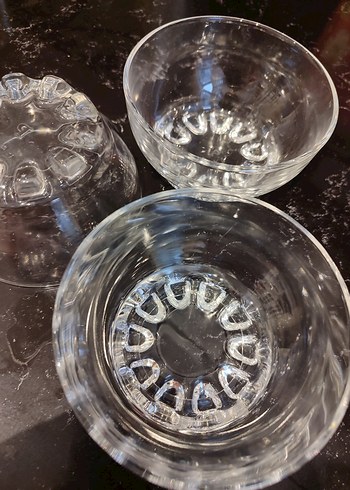 Şeffaf Cam Kase Seti(3 adet) - Görsel 2