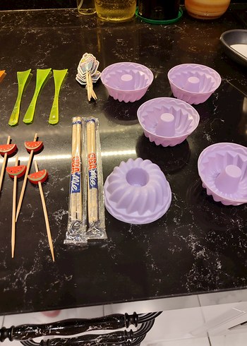 Renkli Plastik Mutfak Araçları Seti - Görsel 3