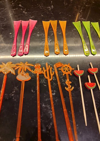 Renkli Plastik Mutfak Araçları Seti - Görsel 7