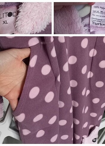 xl Beden Polar tulum pijama