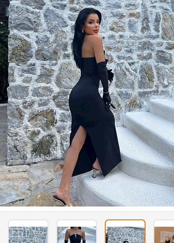 s Beden siyah Renk eyyo liana siyah elbise balo mezuniyet