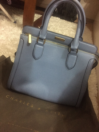 Charles & Keith Charles&keith; mavi çanta 