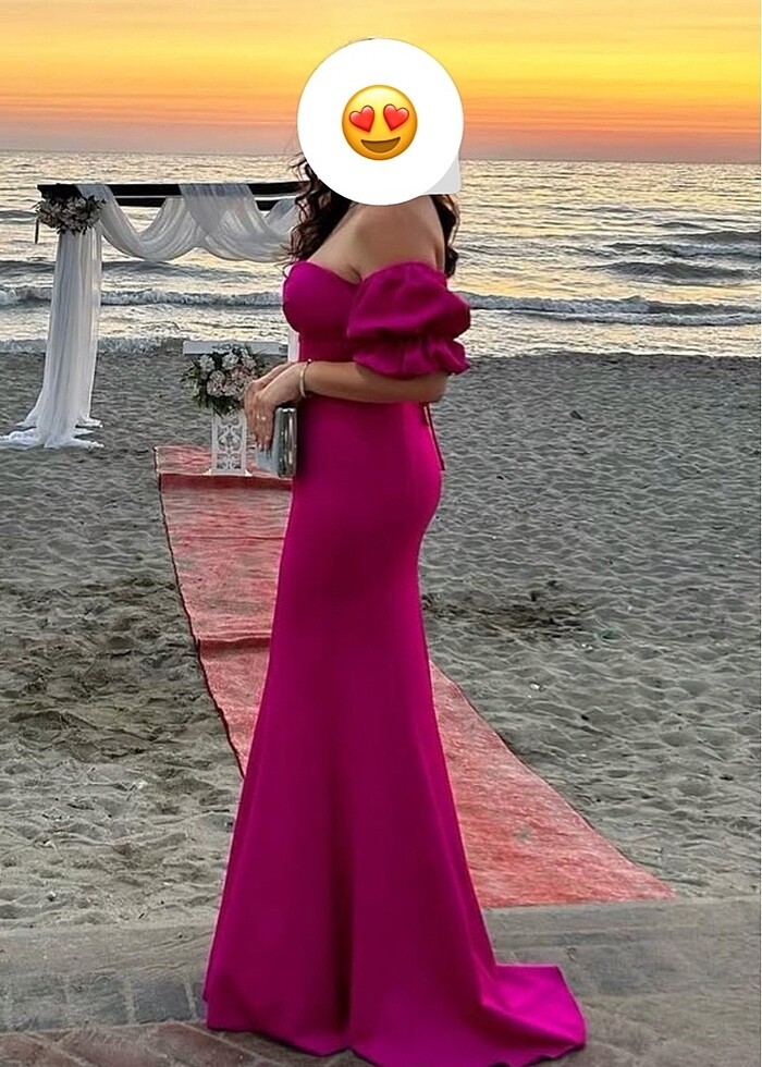 Fuşya Renk Abiye - Görsel 2