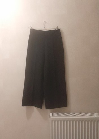 Siyah Midi Kadın Kumaş Pantolon