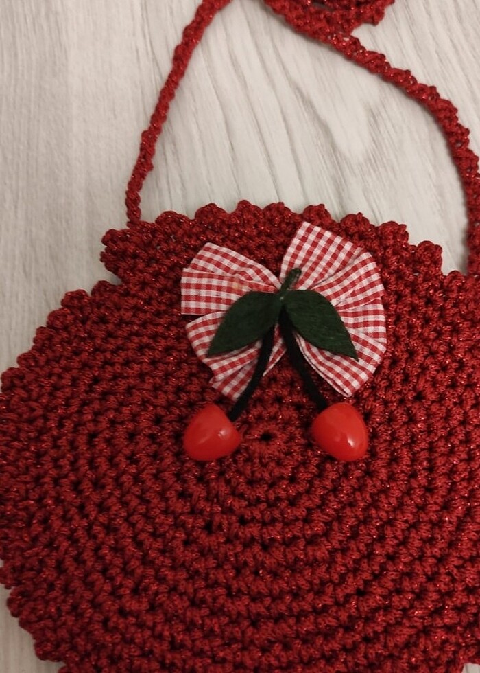 Örgü çocuk çantası - Görsel 2