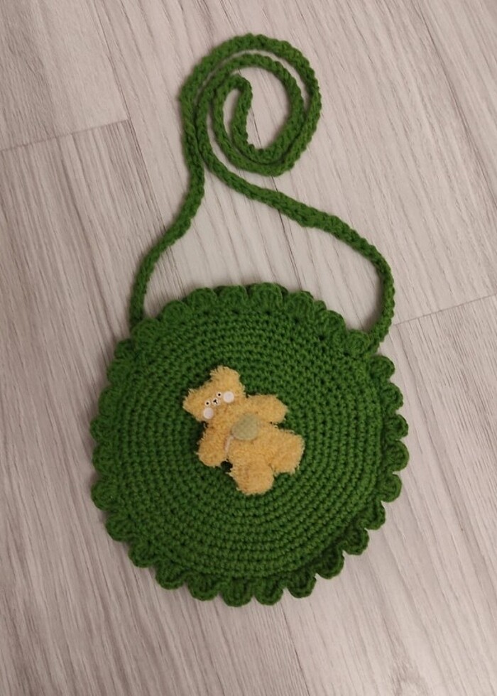 Örgü çocuk çantası - Görsel 3