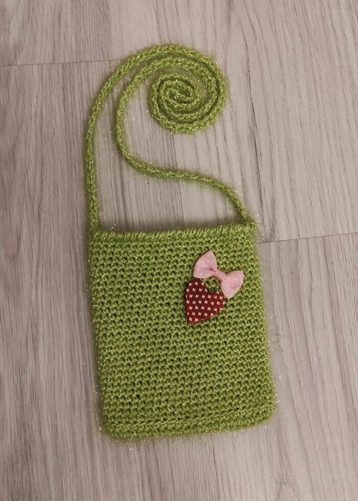 Örgü çocuk çantası - Görsel 5