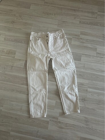 Mango Beyaz Mom Beyaz Jean