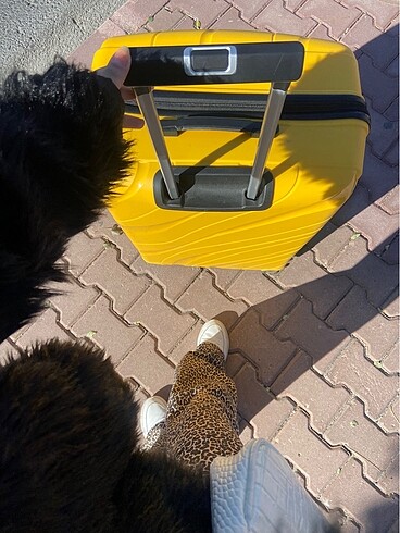 s Beden Leopar desenli pantolon