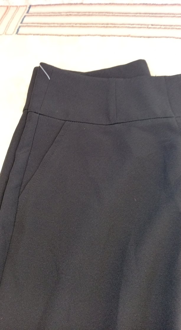 Kadın Siyah Pileli  İspanyolKumaş Pantolon - Görsel 5