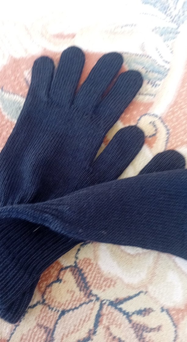 Mavi Erkek Örgü Eldiven - Görsel 2