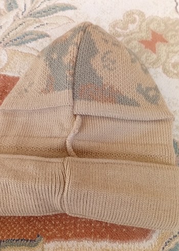 Bej Örgü Erkek Bere - Görsel 2