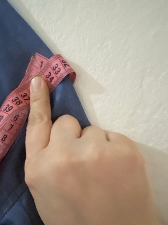 Mavi Uzun Keten pardesü - Görsel 3