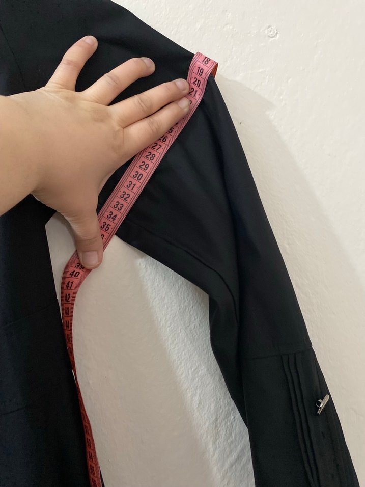 Siyah Düğmeli Uzun Kadın Keten pardesü - Görsel 3