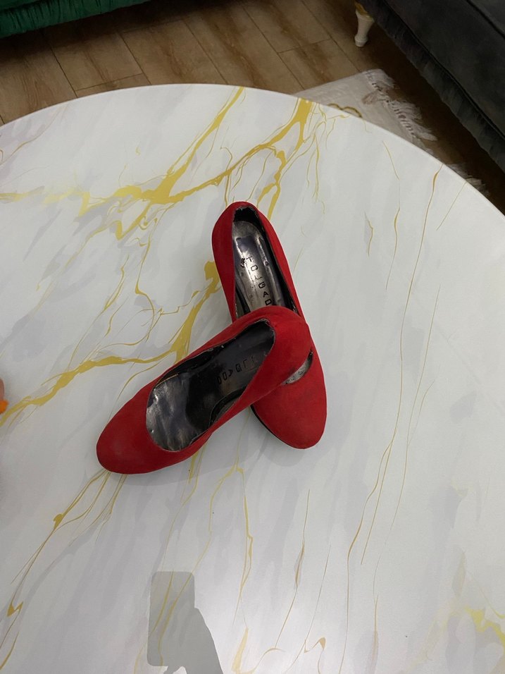 Kırmızı Stiletto Kadın Ayakkabı - Görsel 2