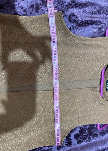 Düğmeli Kahverengi Kadın Yelek - Görsel 5