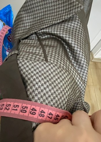 Gri Uzun Kadın Ofis Kabanı - Görsel 5