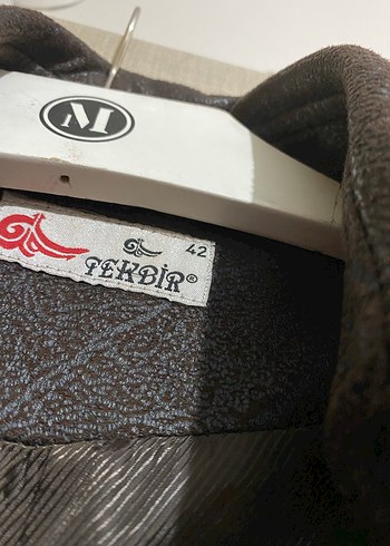 Kahverengi Deri Uzun Goth Kadın Kaban - Görsel 2