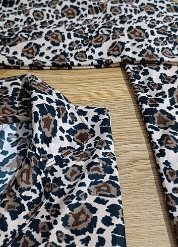 Diğer Uzun Kollu Düğmeli Bayan Pijama Takımı