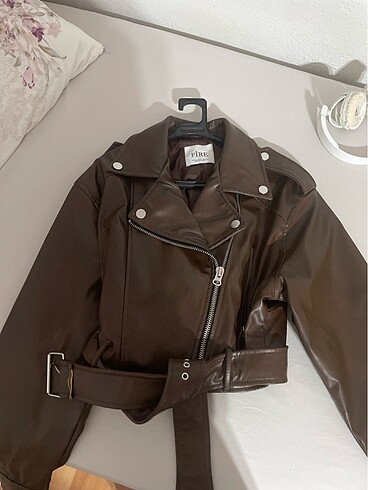 Oversize deri ceket