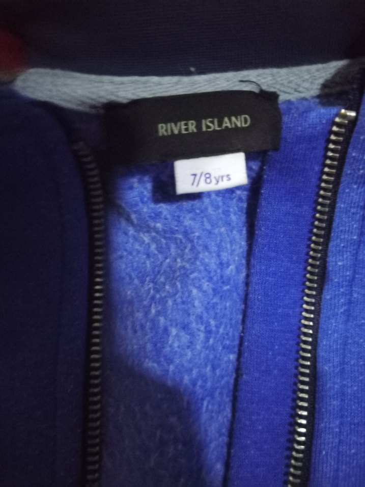 Erkek Mavi Fermuarlı Polar Sweatshirt - Görsel 3