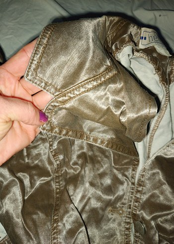 Düğmeli Kahverengi  Kadın Ceket - Görsel 4