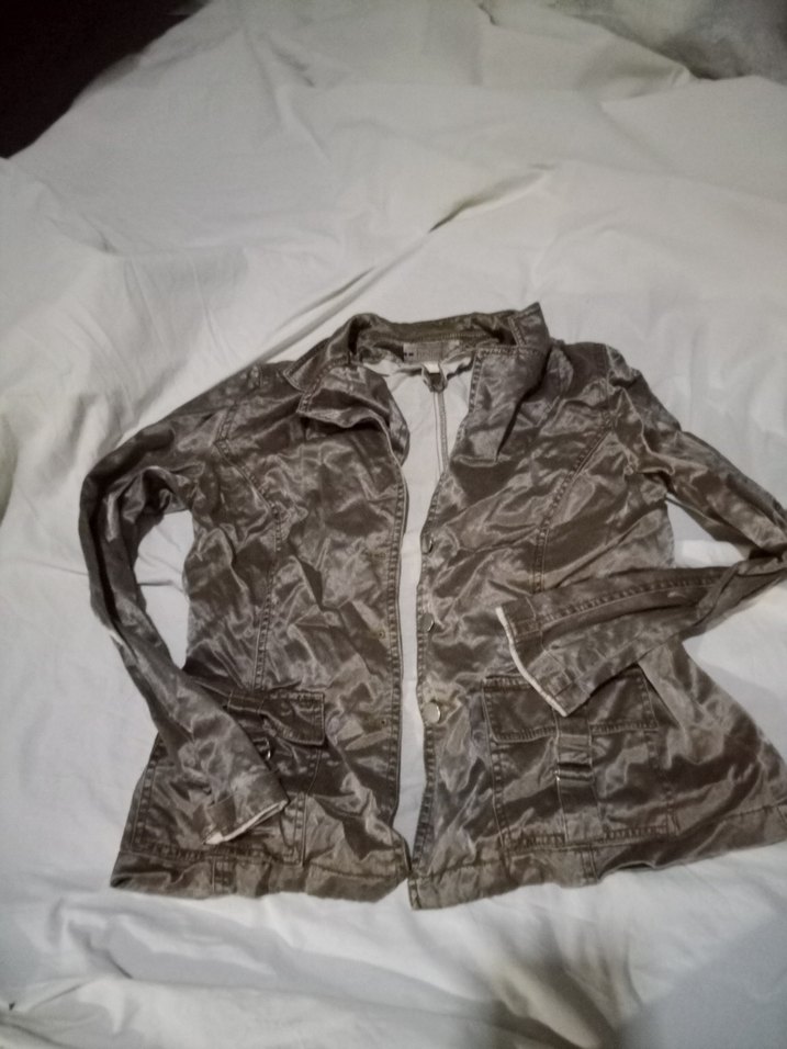 Düğmeli Kahverengi  Kadın Ceket - Görsel 2