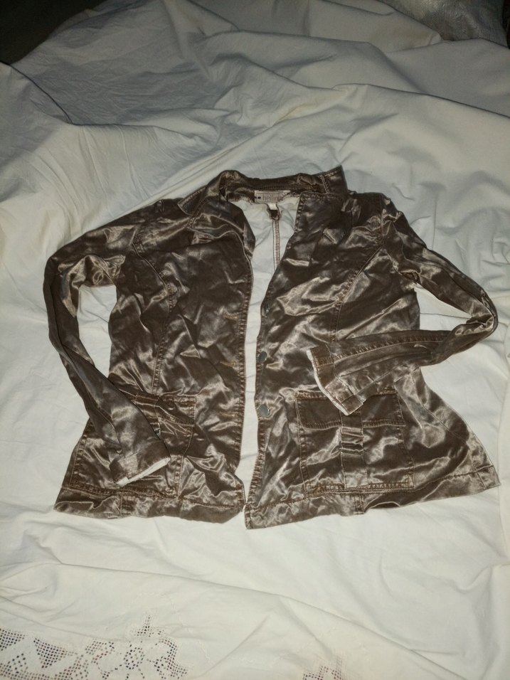 Düğmeli Kahverengi  Kadın Ceket - Görsel 3