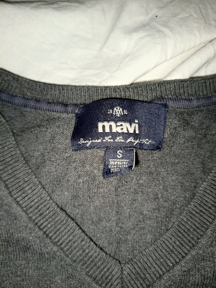 Gri Erkek kazak - Görsel 4