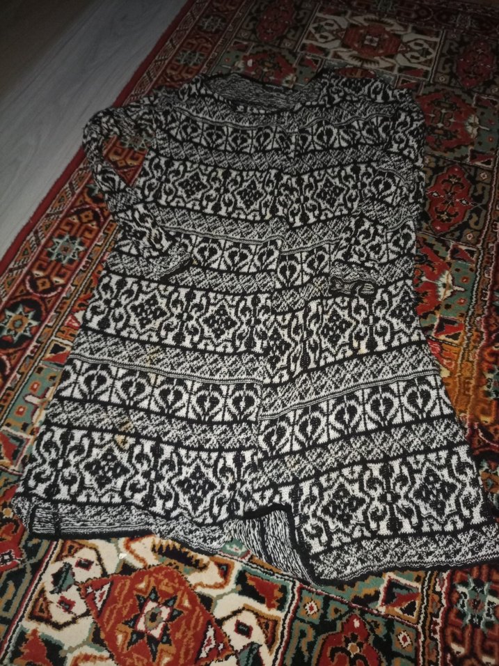 Uzun Örgü Kadın Hırka - Görsel 2