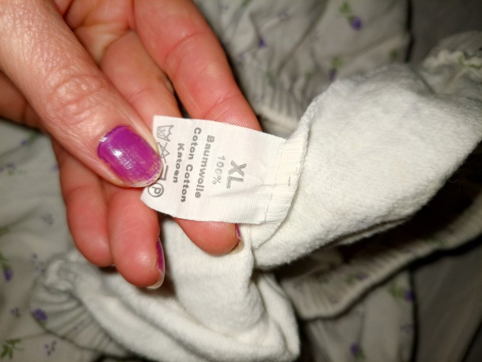 Beyaz Çiçek Desenli Rahat Pijama Altı - Görsel 3