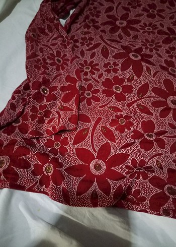 Bordo Çiçek buluz - Görsel 3