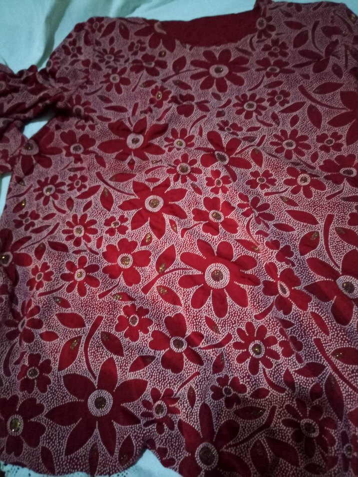 Bordo Çiçek buluz - Görsel 5