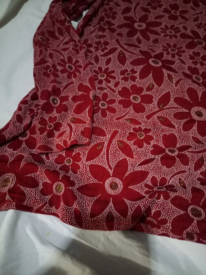 Bordo Çiçek buluz - Görsel 3