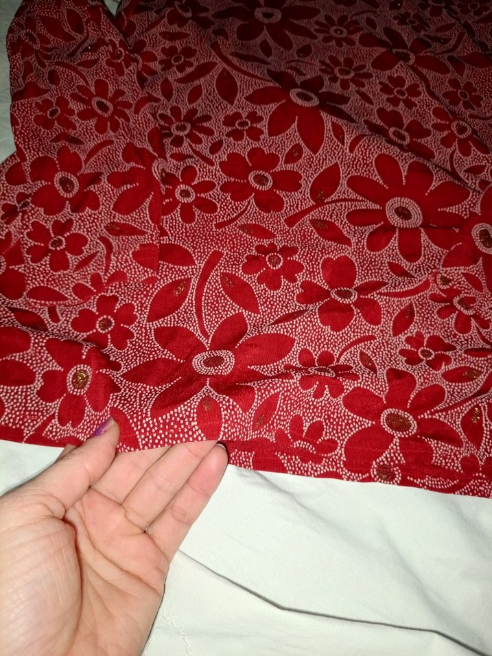 Bordo Çiçek buluz - Görsel 4