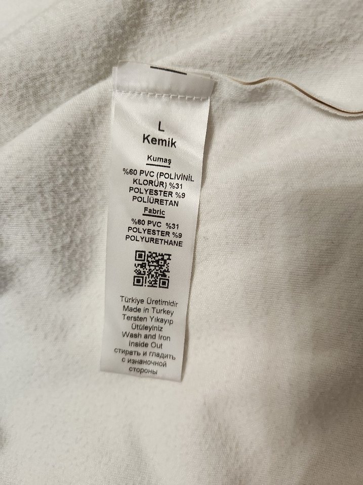 Bej Düğmeli Deri Kadın Ceket - Görsel 4