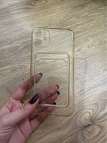 Iphone 11 resim koymalı şeffaf kılıf