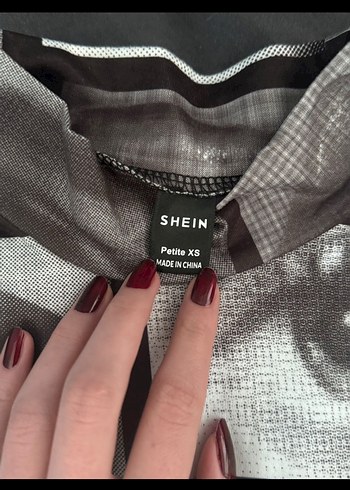 Sheinside Shein Baskılı Kadın Uzun Kollu Tişört