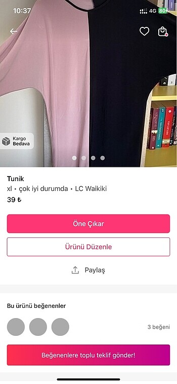 s Beden 2 pantolon 2 tunik ilanı